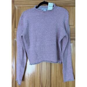 Cotton Emporium Pink Grey Sweater NWT Size‎ LG Nordstrom